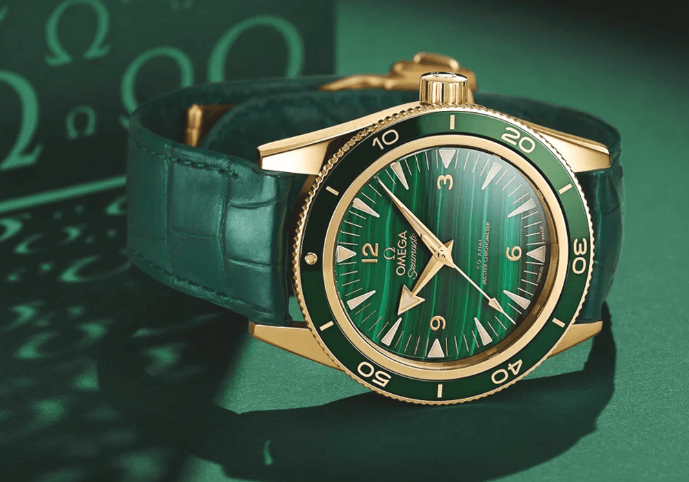 dong ho Omega Seamaster xanh la 